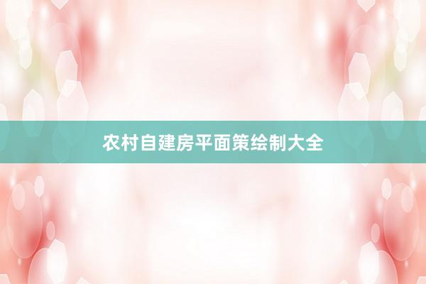 农村自建房平面策绘制大全